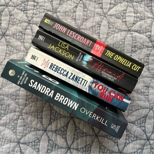 Paperback Novels Lot of Four Mystery and Thriller Bestselling Authors